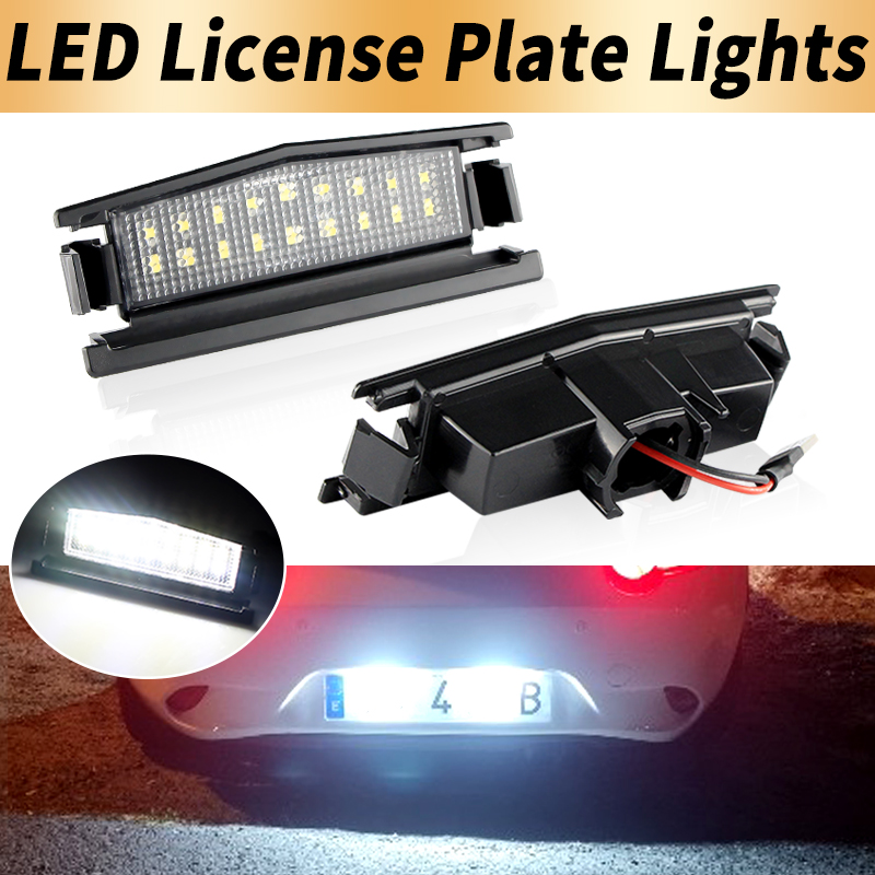 Tech Computer Accessories - 2PCS White LED License Plate Lights