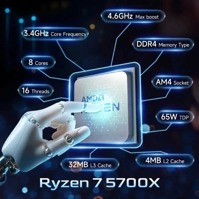 AMD Ryzen 7 5700X Unlocked Des - Amd Cpu Ryzen 7 ulasan dan harga