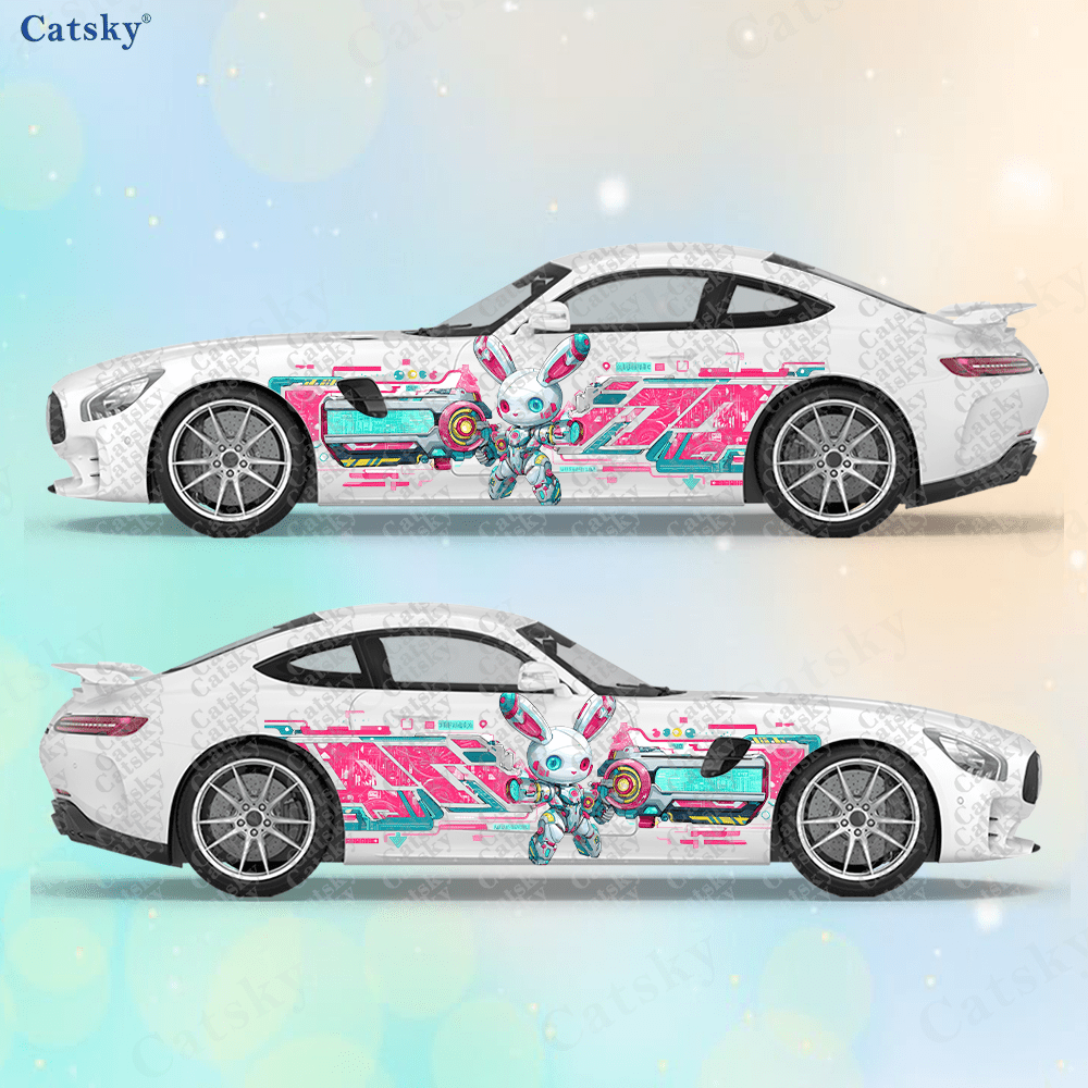 2pcs Cyberpunk Line Tech Bunny - Tech Accessories & Gadgets ulasan dan harga