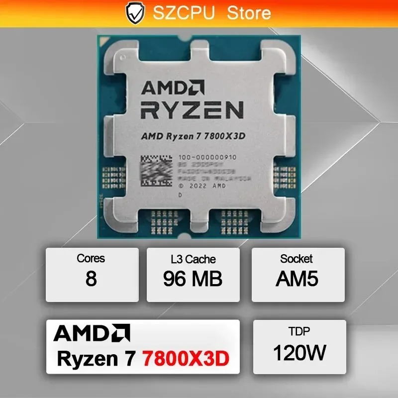 AMD R7 7800X3D CPU 8-Core 16-T - Amd Cpu Ryzen 7 ulasan dan harga