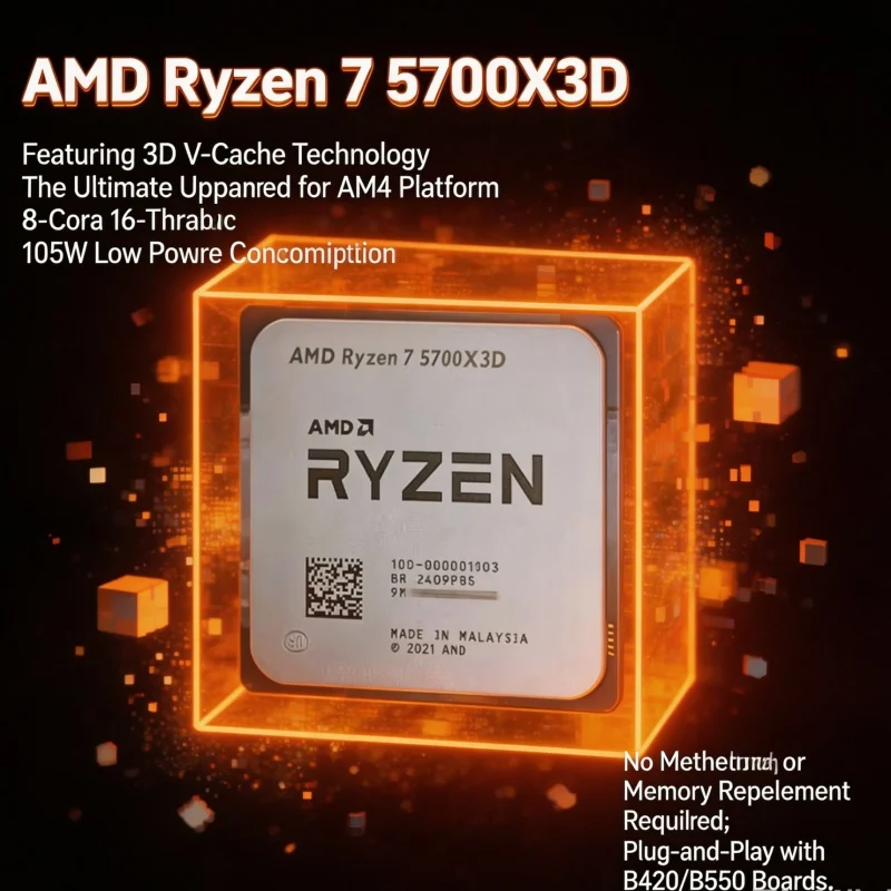 New AMD Ryzen 7 5700X3D R7 570 - Amd Cpu Ryzen 7 ulasan dan harga