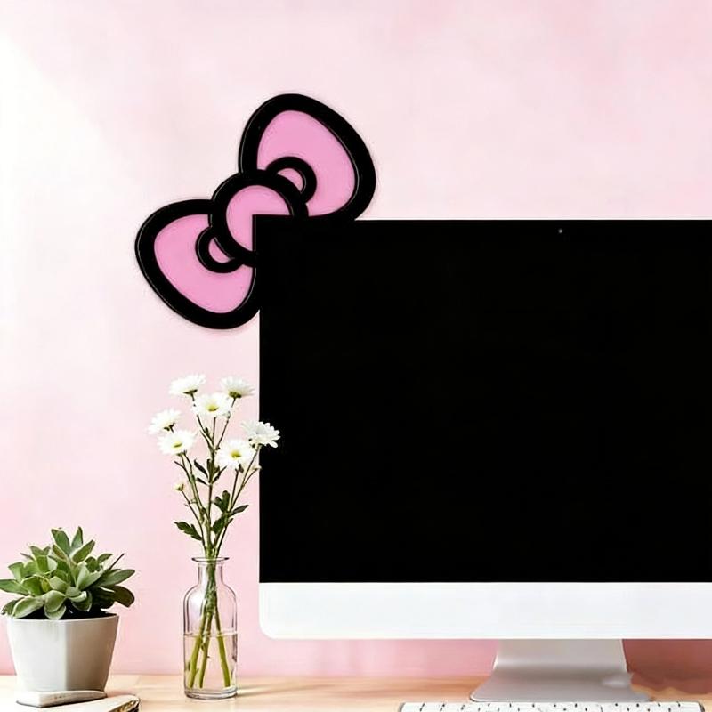 New 1/2Pcs Wooden Bowknot PC A - Tech Accessories For Desk ulasan dan harga