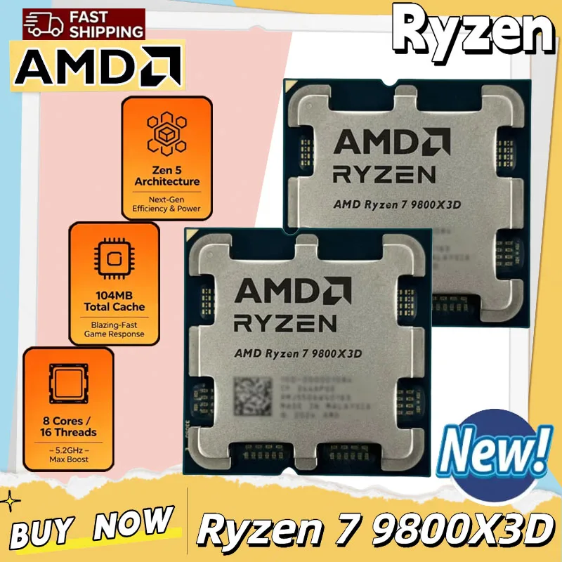 AMD Ryzen 7 9800X3D Game CPU U - Amd Cpu Ryzen 7 ulasan dan harga