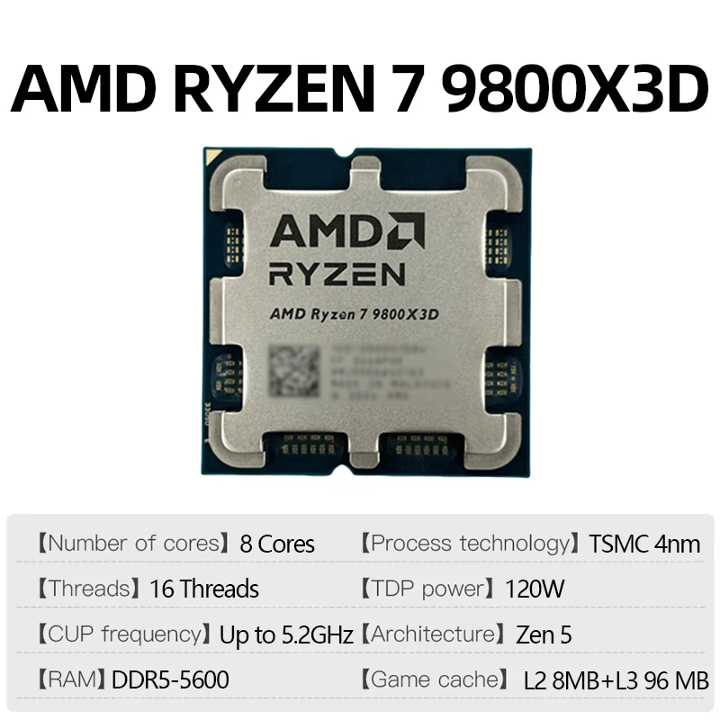 AMD Ryzen 7 9800X3D Game CPU U - Amd Cpu Ryzen 7 ulasan dan harga