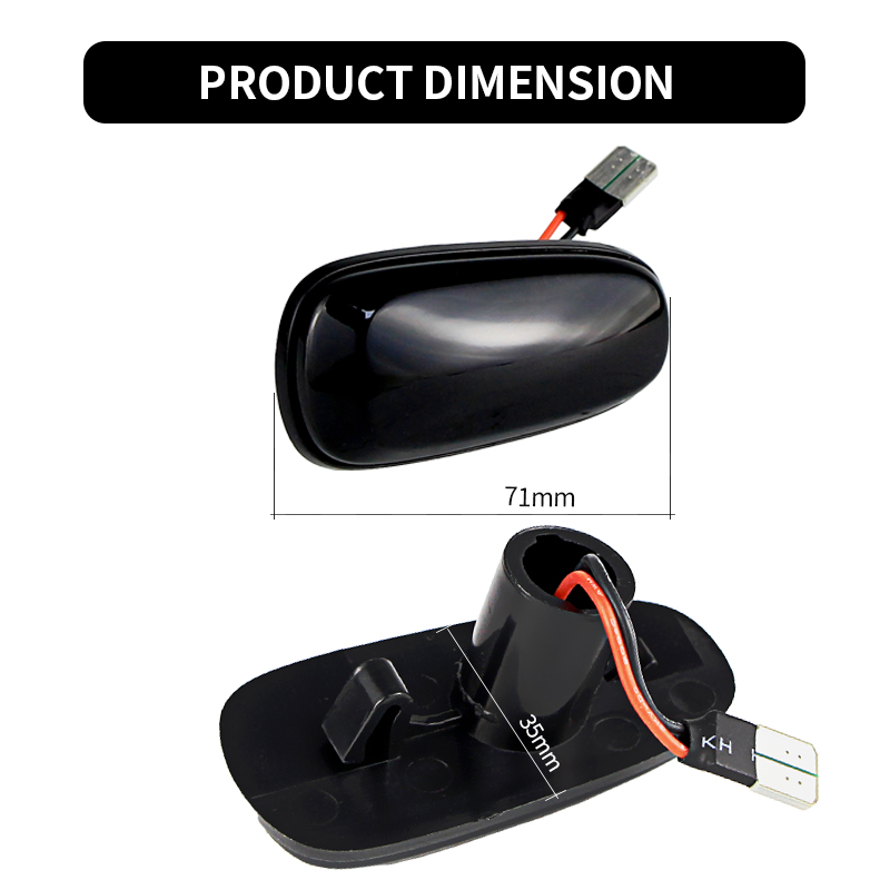 2PCS LED Dynamic Side Marker L - Tech Computer Accessories ulasan dan harga