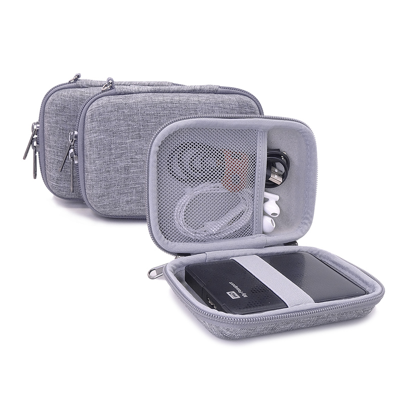 Grey Linen Hard EVA Case for T - Tech Accessories Hard Case ulasan dan harga