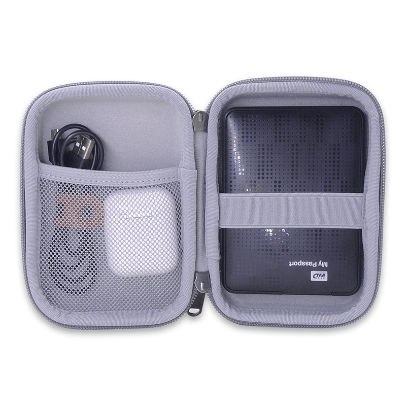 Grey Linen Hard EVA Case for T - Tech Accessories Hard Case ulasan dan harga