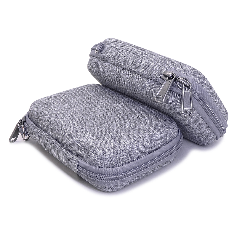 Grey Linen Hard EVA Case for T - Tech Accessories Hard Case ulasan dan harga