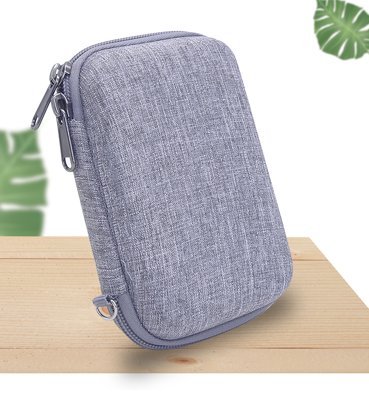 Grey Linen Hard EVA Case for T - Tech Accessories Hard Case ulasan dan harga