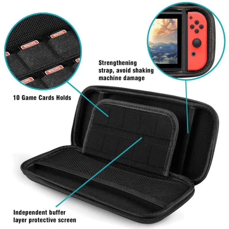 6 in 1 Kit Bags For Nintendo S - Tech Accessories Hard Case ulasan dan harga